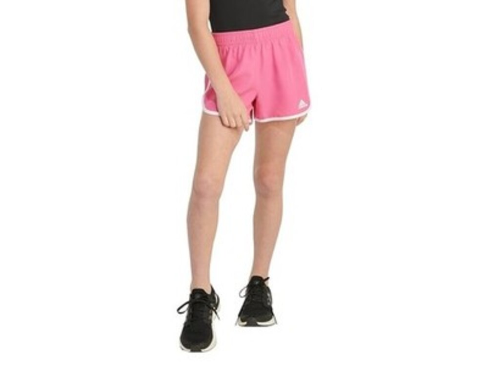 Adidas Woven Retro Shorts 3 Athletic Shorts Girls' M Pulse Magenta Elastic Waist
